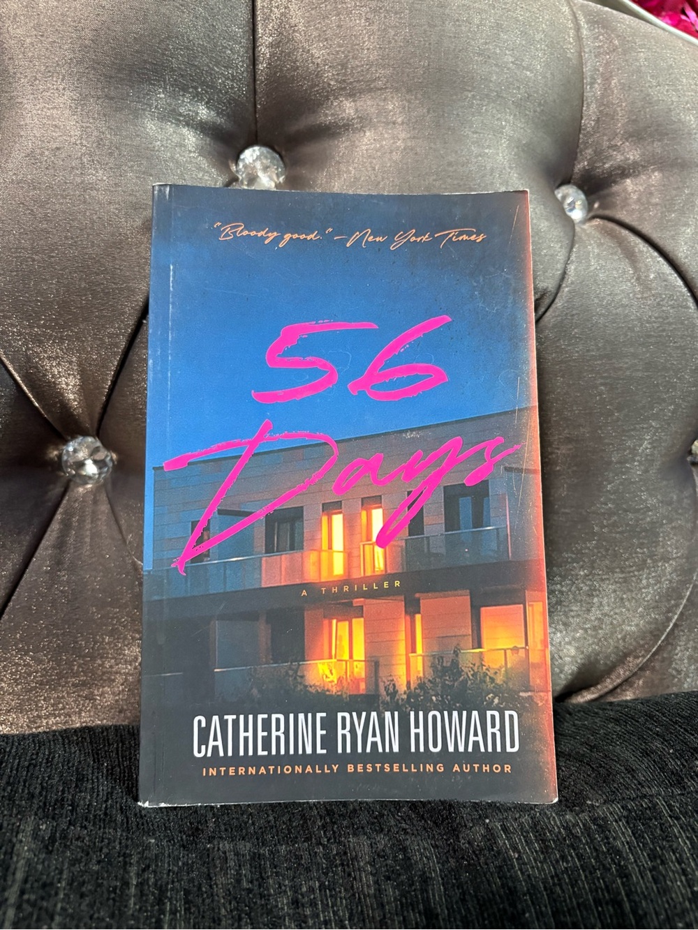 Barnes & Noble Blue & Pink "56 Days" Book by Catherine Ryan Howard. Great read.